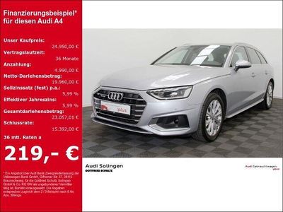 Używany Audi A4 Advanced 190 KM (139 kW) 2019 Srebrny Kombi