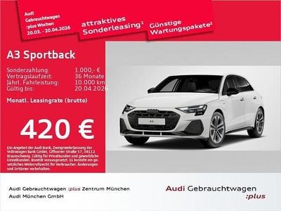 Gebraucht Audi A3 Sportback e-tron S-Line 272 PS (200 kW) 2025 Arkonaweiß Kleinwagen