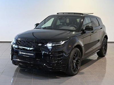 Schwarz santorini black metallic (metallic) Gebraucht 2022 Land Rover Range Rover evoque SE Dynamic SUV | 32.750 € (Superpreis)
