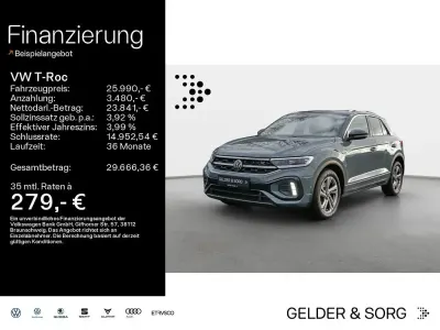 Brugt VW T-Roc R-line 150 HK (110 kW) 2022 Blå SUV