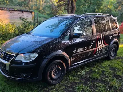 Gebraucht VW Touran Cross Highline 170 PS (125 kW) 2008 Schwarz Van / Kleinbus