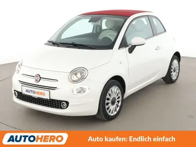 Gebraucht Fiat 500C Lounge 69 PS (50 kW) 2020 Bianco bianco/ bossa nova/calc Cabrio