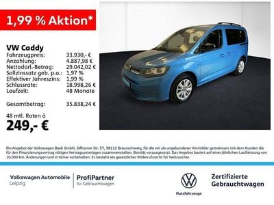 Second-hand VW Caddy Life 122 CP (89 kW) 2025 Albastru Monovolum