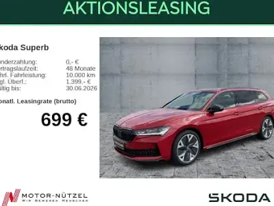 Neu Skoda Superb SportLine 265 PS (194 kW) 2026 Rot Kombi