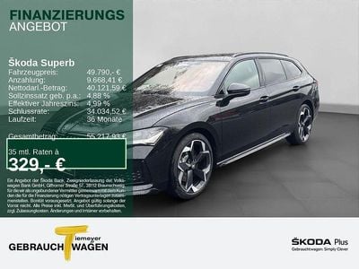Schwarz Neu 2025 Skoda Superb SportLine Kombi | 49.790 € (Guter Preis)