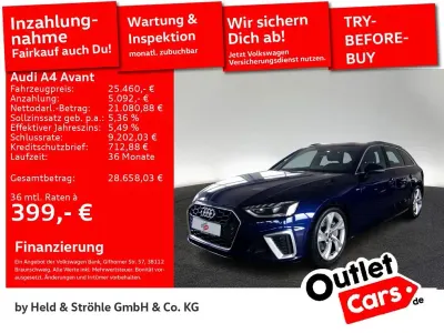 Gebraucht Audi A4 S-Line 204 PS (150 kW) 2023 Blau Kombi