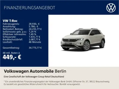 Gebraucht VW T-Roc Cabriolet Goal 150 PS (110 kW) 2025 Grau SUV