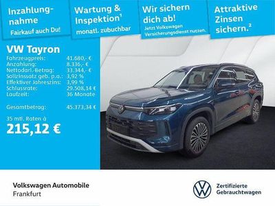 Nightshade blue metallic Gebraucht 2025 VW Tayron Life SUV | 41.680 €