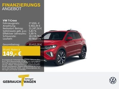 Neu VW T-Cross R-line 116 PS (85 kW) 2026 Rot SUV