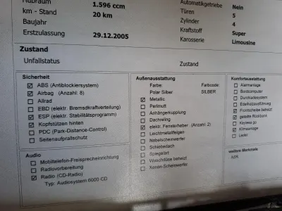Gebraucht Ford Focus 100 PS (73 kW) 2005 Silber Limousine