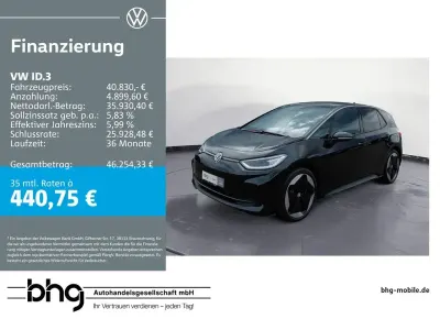Gebraucht VW ID.3 Pro 169 kW (231 PS) 2025 Schwarz Kleinwagen