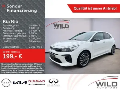 Gebraucht Kia Rio GT-Line 120 PS (88 kW) 2021 Ud) schneeweiss (weiss Limousine