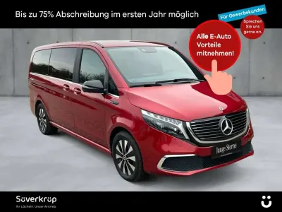 Używany Mercedes EQV300 Avantgarde 150 kW (204 KM) 2021 Czerwony Minivan