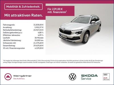 Gebraucht Skoda Kamiq Tour 150 PS (110 kW) 2025 Silber SUV