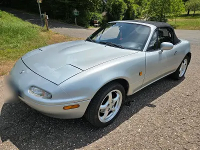 Gebraucht Mazda MX5 90 PS (66 kW) 1996 Silber Cabrio