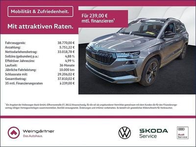 Grau Gebraucht 2025 Skoda Karoq SportLine SUV | 38.770 € (Fairer Preis)