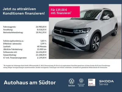 Gebraucht VW T-Cross Style 116 PS (85 kW) 2025 Ascotgrau SUV