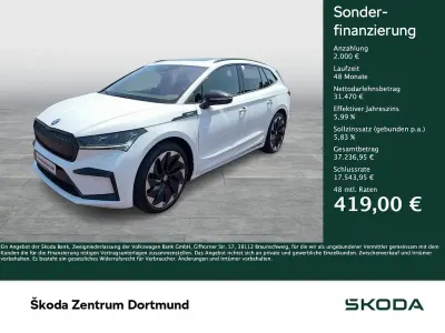 Gebraucht Skoda Enyaq iV SportLine 219 kW (299 PS) 2023 Moonweiß perleffekt SUV