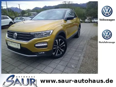Gebraucht VW T-Roc IQ Drive 116 PS (85 kW) 2019 Kurkumagelb metallic/schwarz (metallic) SUV