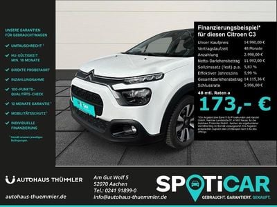 Gebraucht Citroën C3 PureTech 83 PS (61 kW) 2024 Weiß Kleinwagen