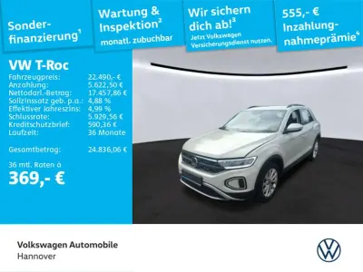 Gebraucht VW T-Roc Life 150 PS (110 kW) 2022 Ascotgrau SUV