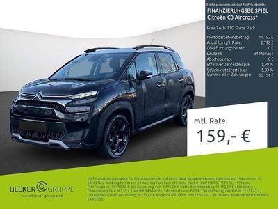 Schwarz Gebraucht 2023 Citroën C3 Aircross PureTech SUV | 13.990 € (Fairer Preis)