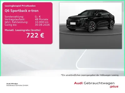Gebraucht Audi Q6 Sportback e-tron Comfort 284 kW (387 PS) 2025 Mythosschwarz metallic SUV