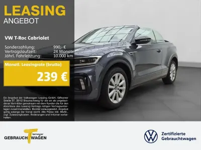 Gebraucht VW T-Roc Cabriolet R-line 150 PS (110 kW) 2025 Grau Cabrio