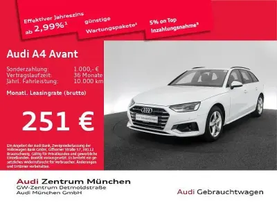 Gebraucht Audi A4 S-Line 204 PS (150 kW) 2024 Gletscherweiß metallic Kombi