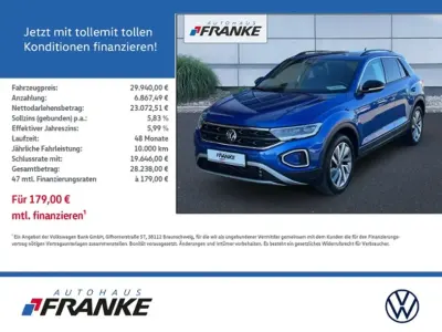 Käytetty VW T-Roc Goal 150 HP (110 kW) 2025 Sininen Katumaasturi