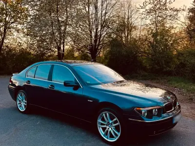 Brugt BMW 745 333 HK (244 kW) 2003 Blå Sedan