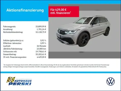 Gebraucht VW Tiguan Allspace Style 150 PS (110 kW) 2022 Silber SUV