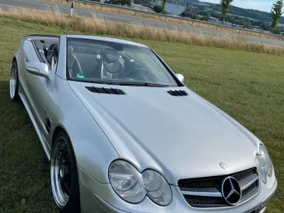 Gebraucht Mercedes SL500 AMG 306 PS (225 kW) 2002 Silber Cabrio