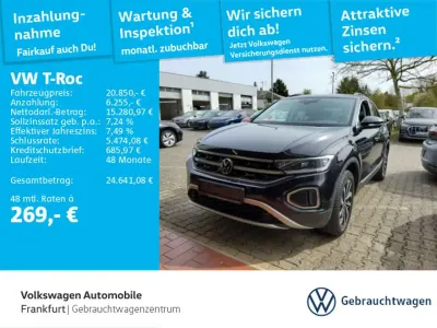 Brugt VW T-Roc Style 150 HK (110 kW) 2022 Sort SUV