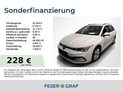 Gebraucht VW Golf VIII Life 150 PS (110 kW) 2023 Pure white Kombi