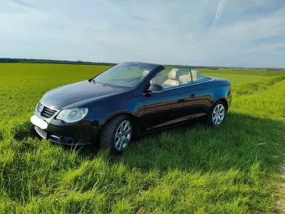 Usata VW Eos 200 CV (147 kW) 2006 Blu Cabrio