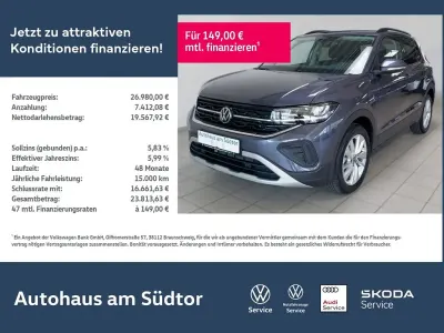 Neu VW T-Cross Life 116 PS (85 kW) 2025 Grau SUV