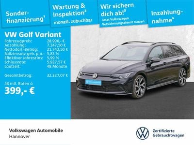 Gebraucht VW Golf VIII R-line 190 PS (139 kW) 2022 Deep black perleffekt Kombi