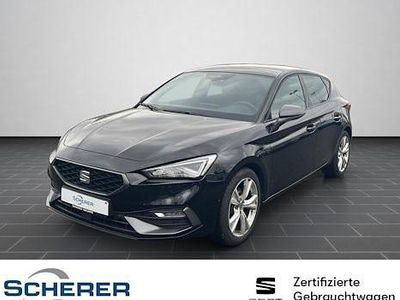 Gebraucht Seat Leon FR 116 PS (85 kW) 2022 Midnight schwarz metallic (metallic) Limousine
