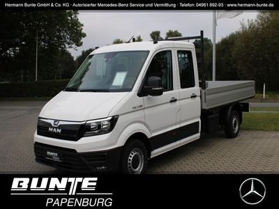 gebraucht MAN TGE -3.180 4X2 Doka Pritsche lang+AHK+KLIMA+GRA++