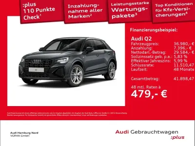 Brugt Audi Q2 S-Line 190 HK (139 kW) 2025 Grå SUV