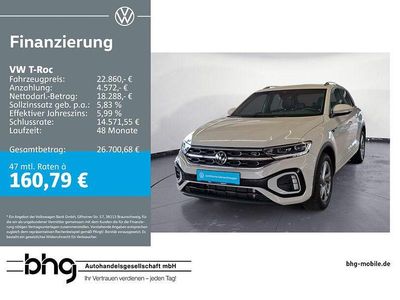 Gebraucht VW T-Roc R-line 110 PS (80 kW) 2023 Grau SUV