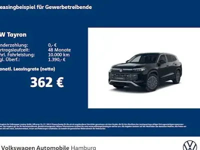 Nouvelle VW Tayron Elegance 150 ch (110 kW) 2026 Noir SUV