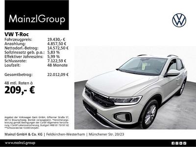 Gebraucht VW T-Roc Life 110 PS (80 kW) 2022 Grau SUV