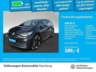 Gebraucht VW ID.3 Pro Performance 150 kW (204 PS) 2021 5v mangangrau metallic Kleinwagen