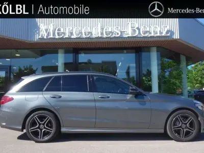 Gebraucht Mercedes C220 AMG line 194 PS (142 kW) 2019 Lack selenitgrau Kombi
