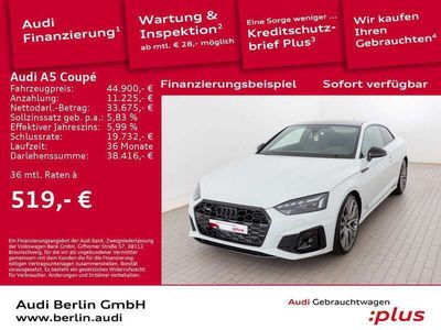 Gebraucht Audi A5 S-Line 265 PS (194 kW) 2024 Mythosschwarz metallic Coupé