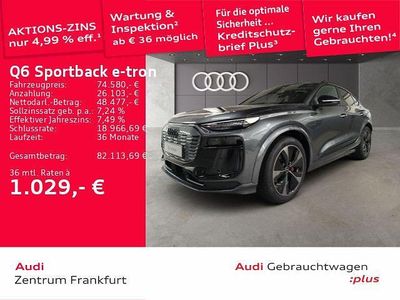 Gebraucht Audi Q6 Sportback e-tron Ambiente 284 kW (387 PS) 2025 Daytonagrau perleffekt SUV