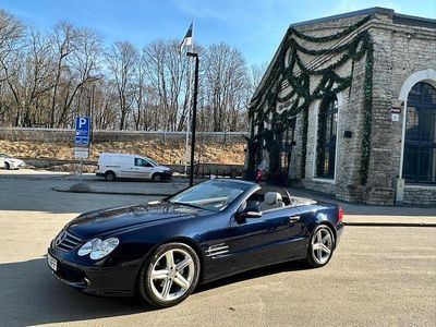 Usata Mercedes SL350 245 CV (180 kW) 2003 Blu Cabrio