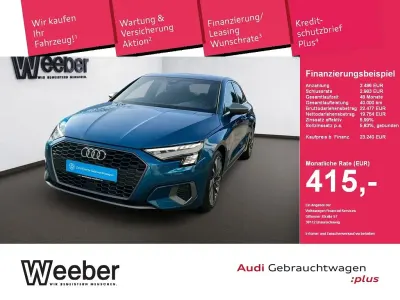 Używany Audi A3 Edition .1 150 KM (110 kW) 2021 Niebieski Sedan/Limuzyna
